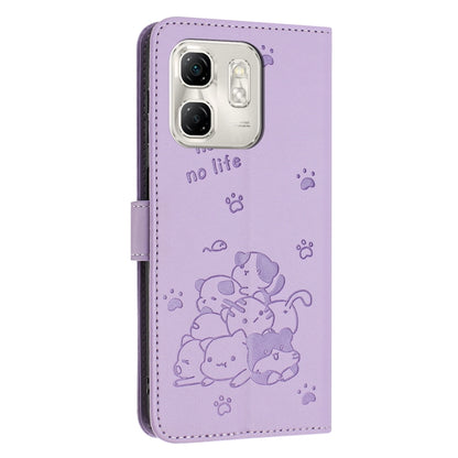 Embossed Kitten Phone Leather Case with Lanyard, For Infinix Smart 9 5G / Hot 50i 5G, For Infinix Hot 50 Pro+ 4G, For Infinix Hot 50 4G, For Infinix Hot 50 5G, For Infinix Zero 40 4G / Zero 40 5G, For Infinix Note 40X 5G, For Infinix Note 40 5G        ...