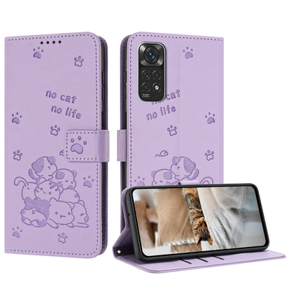 Embossed Kitten Phone Leather Case with Lanyard, For Redmi K60 Ultra, For Redmi 12 4G / Note 12R, For Redmi Note 12 Turbo, For Redmi Note 12S 4G Global, For Redmi Note 12 Pro 4G, For Redmi Note 12 4G Global, For Redmi 11A 4G Global                     ...