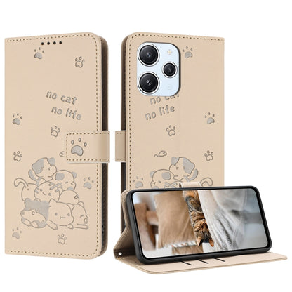 Embossed Kitten Phone Leather Case with Lanyard, For Redmi K60 Ultra, For Redmi 12 4G / Note 12R, For Redmi Note 12 Turbo, For Redmi Note 12S 4G Global, For Redmi Note 12 Pro 4G, For Redmi Note 12 4G Global, For Redmi 11A 4G Global                     ...