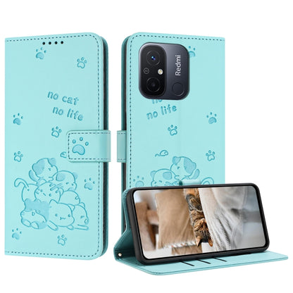 Embossed Kitten Phone Leather Case with Lanyard, For Redmi K60 Ultra, For Redmi 12 4G / Note 12R, For Redmi Note 12 Turbo, For Redmi Note 12S 4G Global, For Redmi Note 12 Pro 4G, For Redmi Note 12 4G Global, For Redmi 11A 4G Global                     ...