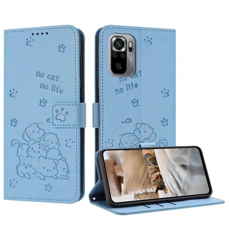 Embossed Kitten Phone Leather Case with Lanyard, For Redmi K60 Ultra, For Redmi 12 4G / Note 12R, For Redmi Note 12 Turbo, For Redmi Note 12S 4G Global, For Redmi Note 12 Pro 4G, For Redmi Note 12 4G Global, For Redmi 11A 4G Global                     ...