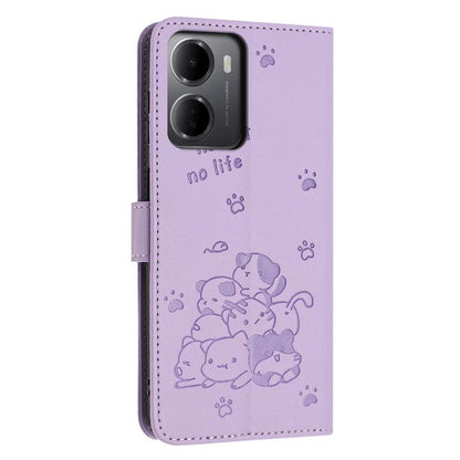 Embossed Kitten Phone Leather Case with Lanyard, For Redmi 15a 5G, For Redmi A7 Pro 4G 171mm, For Redmi Turbo 5 Max / Poco X8 Pro Max, For Redmi Turbo 5 / Poco X8 Pro 5G, For Redmi Note 15 Pro+ 5G Global 163.3mm, For Redmi Note 15 5G / 4G Global 164mm ...