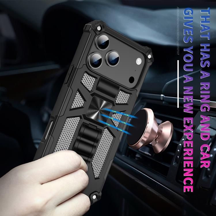 Camouflage Armor Kickstand TPU + PC Magnetic Phone Case, For iPhone 18 Pro / 17 Pro, For iPhone 18 Pro Max / 17 Pro Max, For iPhone 16 Pro Max, For iPhone 16 Pro, For iPhone 16 Plus, For iPhone 16