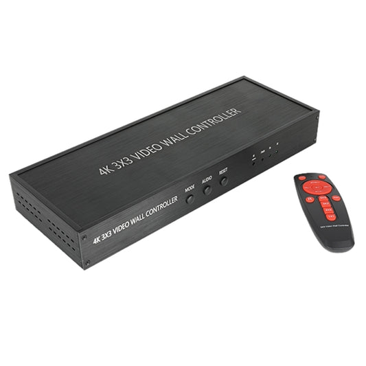 NK-BT88 4K 3x3 HDMI Video Wall Controller Multi-screen Splicing Processor with Remote Controller, UK Plug, US Plug