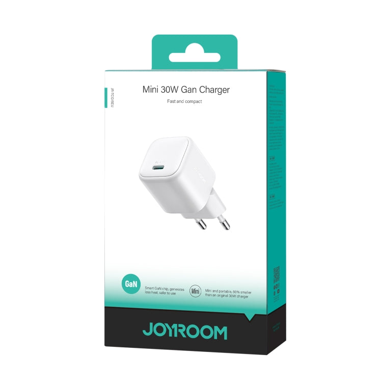 JOYROOM JR-TCG15 30W GaN USB-C / Type-C Port Mini Charger, EU Plug, UK Plug