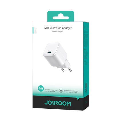 JOYROOM JR-TCG15 30W GaN USB-C / Type-C Port Mini Charger, EU Plug, UK Plug