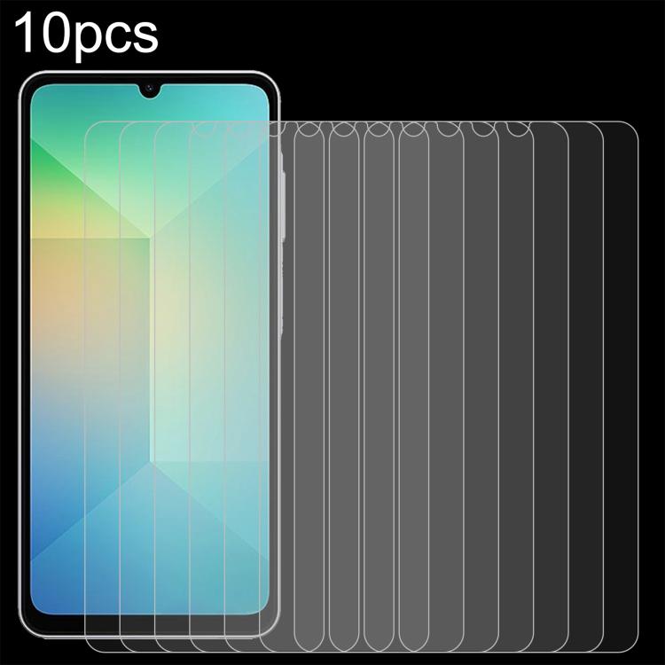 10pcs 0.26mm 9H 2.5D Tempered Glass Film, For Galaxy Buddy5 5G, For Galaxy F07e 4G, For Samsung Galaxy M17e 5G, For Samsung Galaxy F07 4G, For Samsung Galaxy M07 4G, For Samsung Galaxy F17 5G, For Samsung Galaxy A57, For Samsung Galaxy A27             ...