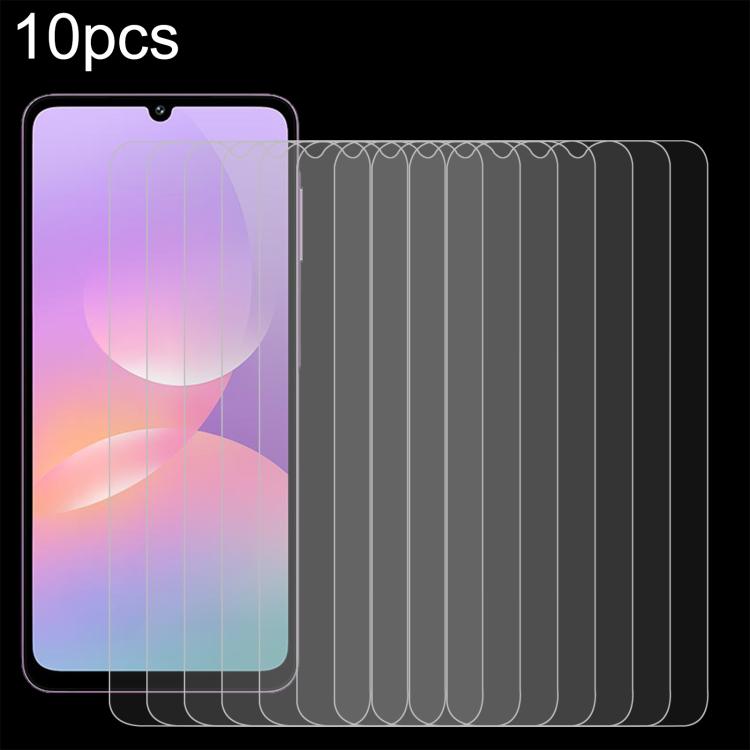 10pcs 0.26mm 9H 2.5D Tempered Glass Film, For Galaxy Buddy5 5G, For Galaxy F07e 4G, For Samsung Galaxy M17e 5G, For Samsung Galaxy F07 4G, For Samsung Galaxy M07 4G, For Samsung Galaxy F17 5G, For Samsung Galaxy A57, For Samsung Galaxy A27             ...