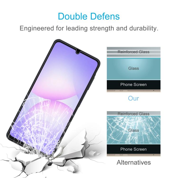 10pcs 0.26mm 9H 2.5D Tempered Glass Film, For Galaxy A08 4G, For Galaxy A08 5G, For Galaxy A18 4G, For Galaxy A18 5G, For Galaxy M47 5G, For Galaxy Buddy5 5G, For Galaxy F07e 4G, For Samsung Galaxy M17e 5G, For Samsung Galaxy F07 4G                    ...