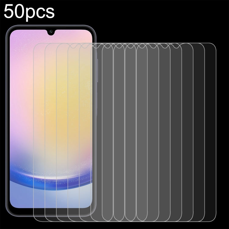 50pcs 0.26mm 9H 2.5D Tempered Glass Film