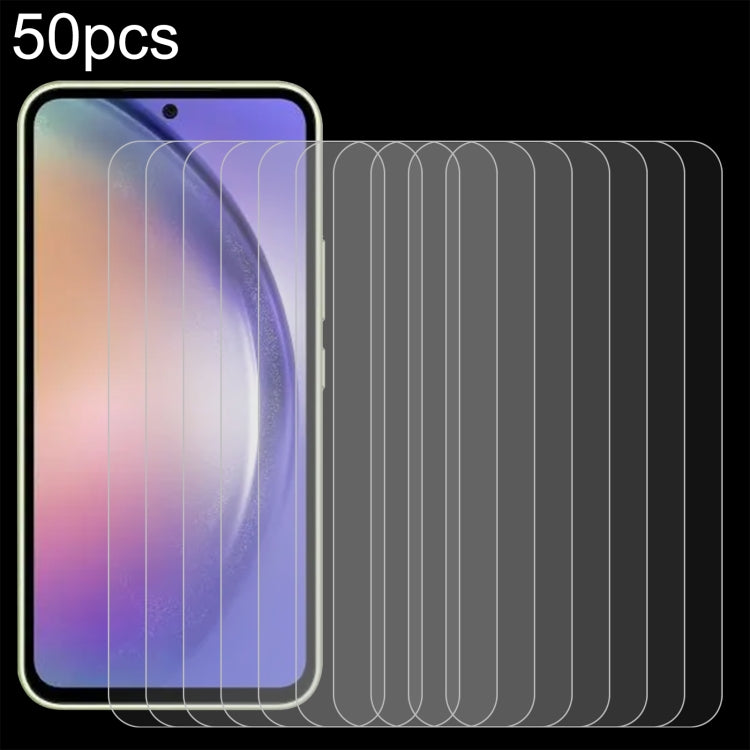 50pcs 0.26mm 9H 2.5D Tempered Glass Film