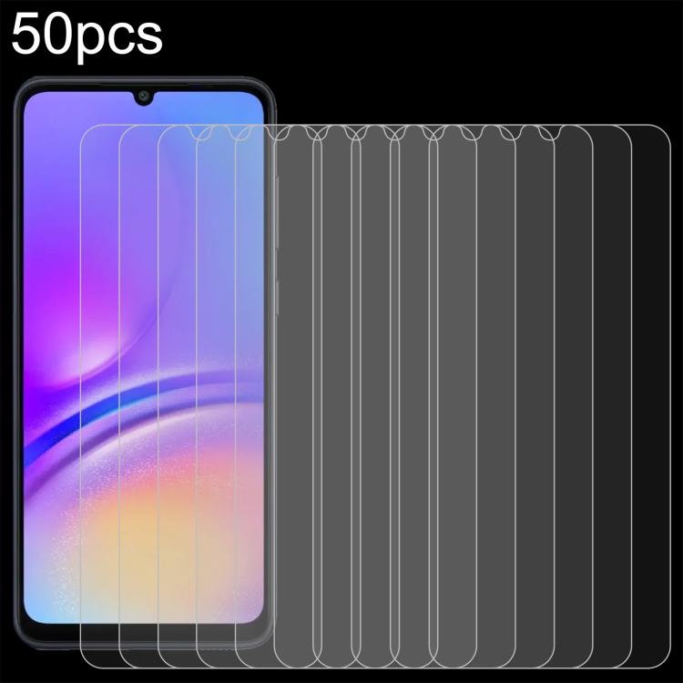 50pcs 0.26mm 9H 2.5D Tempered Glass Film, For Galaxy Buddy5 5G, For Galaxy F07e 4G, For Samsung Galaxy M17e 5G, For Samsung Galaxy F07 4G, For Samsung Galaxy M07 4G, For Samsung Galaxy F17 5G, For Samsung Galaxy A57, For Samsung Galaxy A27             ...