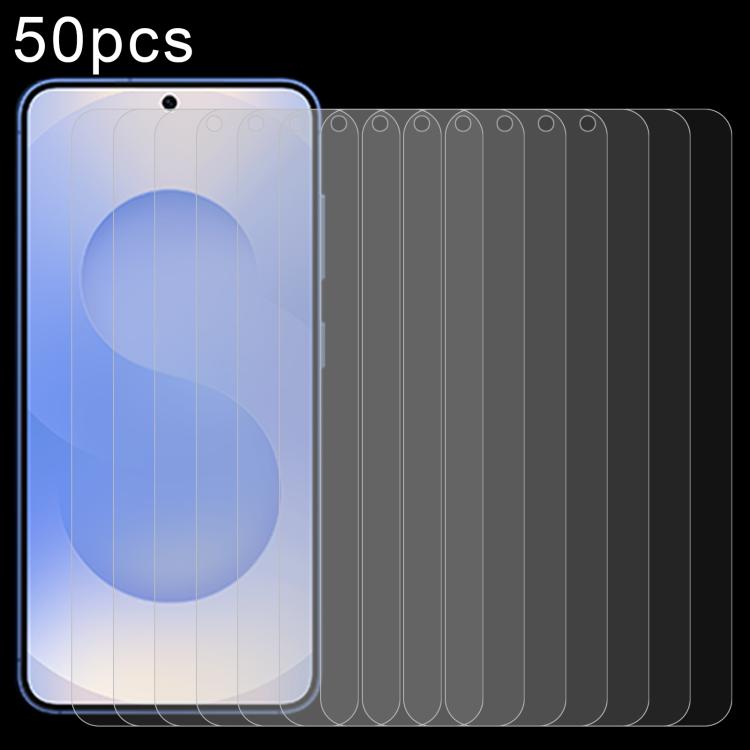 50pcs 0.26mm 9H 2.5D Tempered Glass Film, For Galaxy Buddy5 5G, For Galaxy F07e 4G, For Samsung Galaxy M17e 5G, For Samsung Galaxy F07 4G, For Samsung Galaxy M07 4G, For Samsung Galaxy F17 5G, For Samsung Galaxy A57, For Samsung Galaxy A27             ...