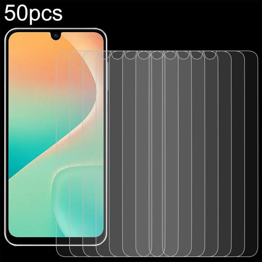 50pcs 0.26mm 9H 2.5D Tempered Glass Film