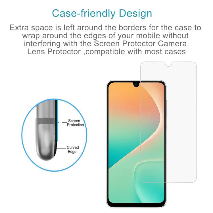 50pcs 0.26mm 9H 2.5D Tempered Glass Film