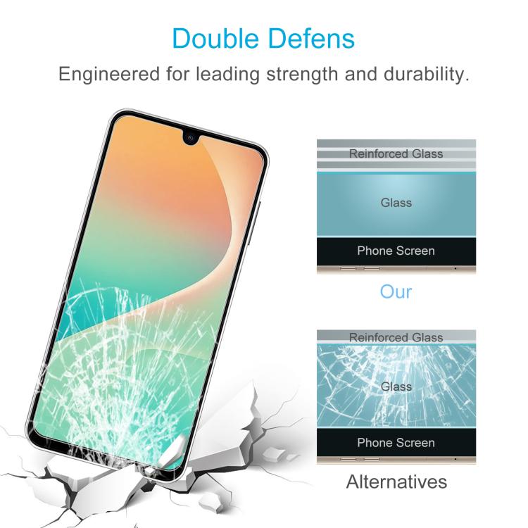 50pcs 0.26mm 9H 2.5D Tempered Glass Film