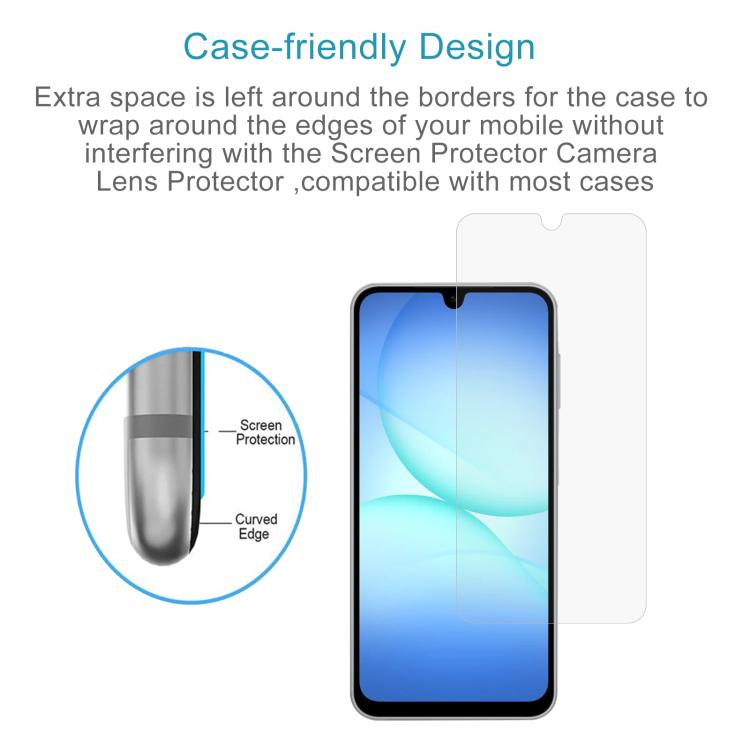 50pcs 0.26mm 9H 2.5D Tempered Glass Film