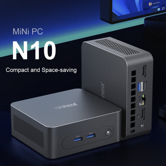 Ninkear N10 Windows 11 Bluetooth 4.2 Mini PC, 16GB+512GB, Intel Processor N100 Alder Lake-N