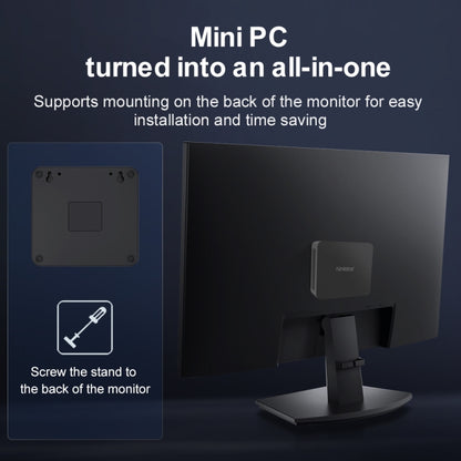 Ninkear N10 Windows 11 Bluetooth 4.2 Mini PC, 16GB+512GB, Intel Processor N100 Alder Lake-N