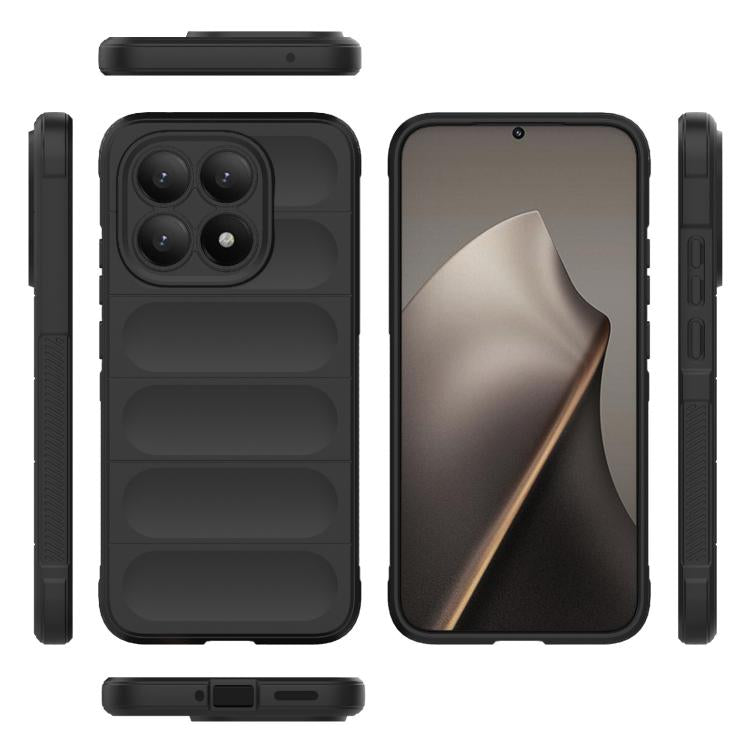 Magic Shield TPU + Flannel Phone Case, For Xiaomi 15T 5G Global, For Xiaomi Poco M7 Pro 5G, For Xiaomi 15 Pro 5G, For Xiaomi 15 5G, For Xiaomi 14T Pro 5G Global, For Xiaomi 14T 5G Global