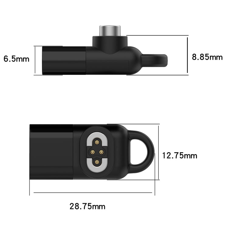 Bone Conduction Earphone USB-C / Type-C Interface Adapter Converter, For Shokz OpenSwim Pro S710 Adapter