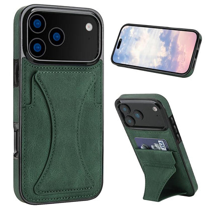 Ultra-thin Shockproof Phone Protective Case with Holder, For iPhone 18 Pro / 17 Pro, For iPhone 18 Pro Max / 17 Pro Max, For iPhone 17, For iPhone Air, For iPhone 16 Pro Max, For iPhone 16 Pro, For iPhone 16 Plus, For iPhone 16, For iPhone 15 Pro Max  ...