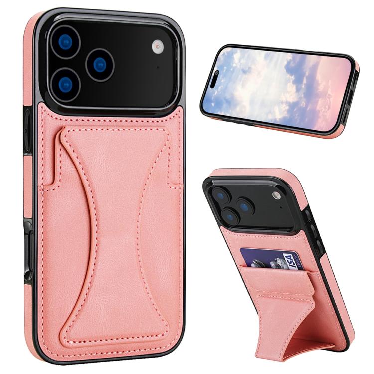 Ultra-thin Shockproof Phone Protective Case with Holder, For iPhone 18 Pro / 17 Pro, For iPhone 18 Pro Max / 17 Pro Max, For iPhone 17, For iPhone Air, For iPhone 16 Pro Max, For iPhone 16 Pro, For iPhone 16 Plus, For iPhone 16, For iPhone 15 Pro Max  ...