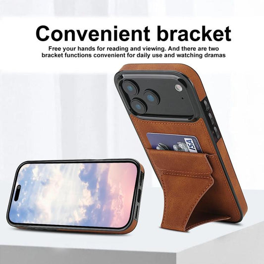 Étui de protection antichoc ultra-mince avec support, Pour iPhone 17 Pro Max, Pour iPhone 17 Pro, Pour iPhone 17, Pour iPhone Air, Pour iPhone 16 Pro Max, Pour iPhone 16 Pro, Pour iPhone 16 Plus, Pour iPhone 16, Pour iPhone 15 Pro Max...