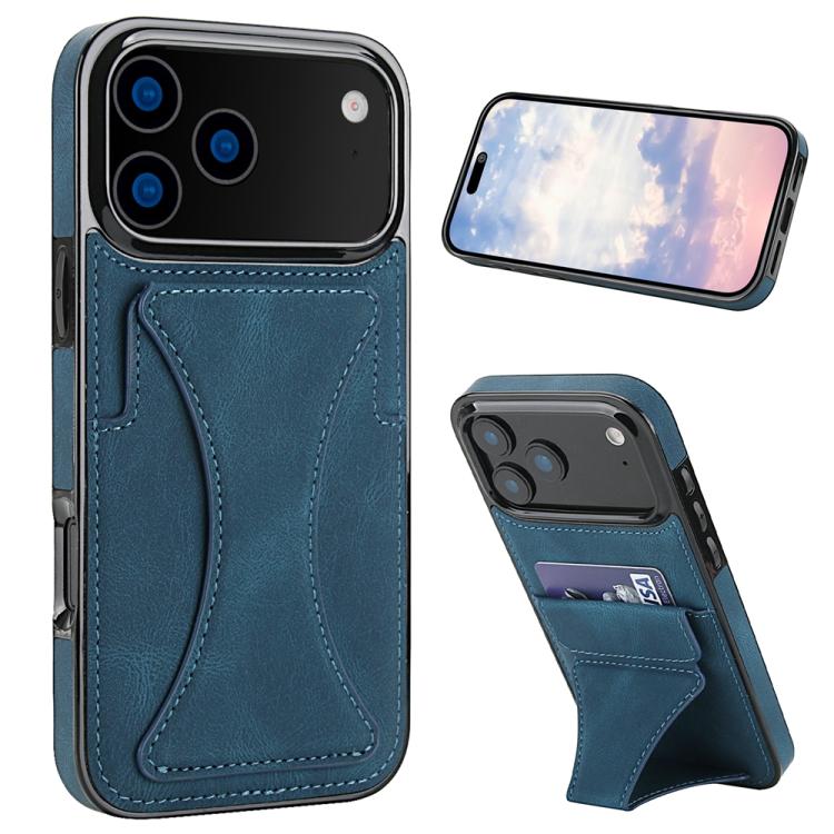 Ultra-thin Shockproof Phone Protective Case with Holder, For iPhone 18 Pro / 17 Pro, For iPhone 18 Pro Max / 17 Pro Max, For iPhone 17, For iPhone Air, For iPhone 16 Pro Max, For iPhone 16 Pro, For iPhone 16 Plus, For iPhone 16, For iPhone 15 Pro Max  ...