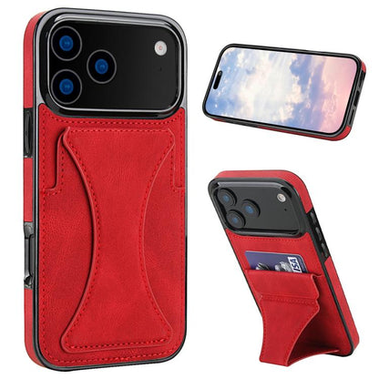 Ultra-thin Shockproof Phone Protective Case with Holder, For iPhone 18 Pro / 17 Pro, For iPhone 18 Pro Max / 17 Pro Max, For iPhone 17, For iPhone Air, For iPhone 16 Pro Max, For iPhone 16 Pro, For iPhone 16 Plus, For iPhone 16, For iPhone 15 Pro Max  ...