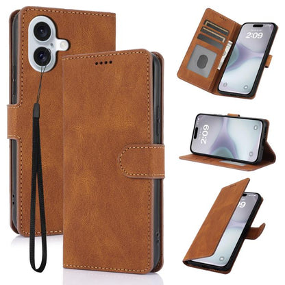 Fantasy Skin-feel Calfskin Texture Leather Phone Case, For iPhone 18 Pro / 17 Pro, For iPhone 18 Pro Max / 17 Pro Max, For iPhone 17, For iPhone 17 Air, For iPhone SE 2024, For iPhone 16 Pro Max, For iPhone 16 Pro, For iPhone 16 Plus, For iPhone 16    ...