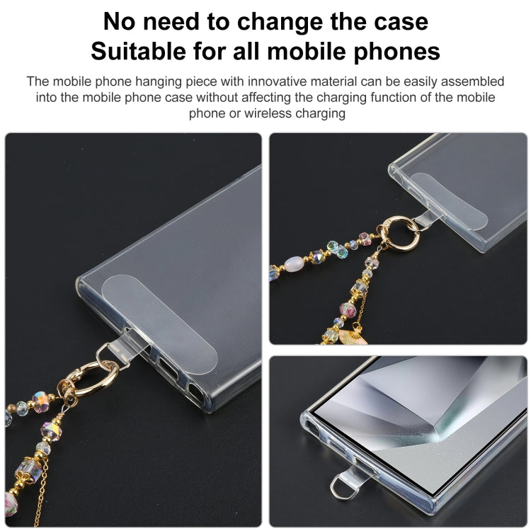 Mobile Phone Anti-lost Hand-fan Bead Chain Short Lanyard