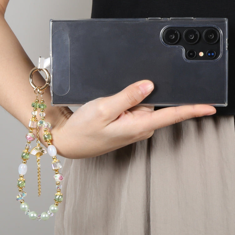 Mobile Phone Anti-lost Hand-fan Bead Chain Short Lanyard
