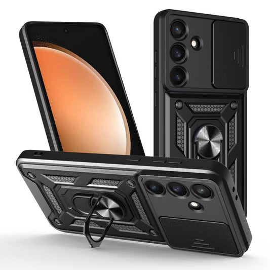 Sliding Camera Cover Design TPU+PC Phone Case, For Galaxy S26 FE / S25 FE 5G, For Samsung Galaxy S26+ 5G, For Samsung Galaxy S26 Ultra 5G, For Samsung Galaxy S26 5G, For Samsung Galaxy S25 Edge 5G, For Samsung Galaxy S25 5G, For Samsung Galaxy S25+ 5G ...
