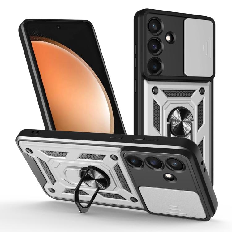 Sliding Camera Cover Design TPU+PC Phone Case, For Galaxy S26 FE / S25 FE 5G, For Samsung Galaxy S26+ 5G, For Samsung Galaxy S26 Ultra 5G, For Samsung Galaxy S26 5G, For Samsung Galaxy S25 Edge 5G, For Samsung Galaxy S25 5G, For Samsung Galaxy S25+ 5G ...