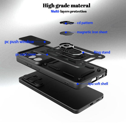 Sliding Camera Cover Design TPU+PC Phone Case, For Samsung Galaxy S26 Ultra 5G, For Samsung Galaxy S25 FE 5G, For Samsung Galaxy S25 Edge 5G, For Samsung Galaxy S25 5G, For Samsung Galaxy S25+ 5G, For Samsung Galaxy S25 Ultra 5G