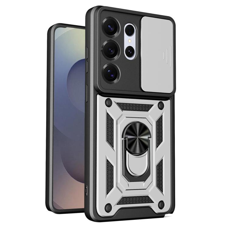 Sliding Camera Cover Design TPU+PC Phone Case, For Samsung Galaxy S26+ 5G, For Samsung Galaxy S26 Ultra 5G, For Samsung Galaxy S26 5G, For Samsung Galaxy S25 FE 5G, For Samsung Galaxy S25 Edge 5G, For Samsung Galaxy S25 5G, For Samsung Galaxy S25+ 5G  ...