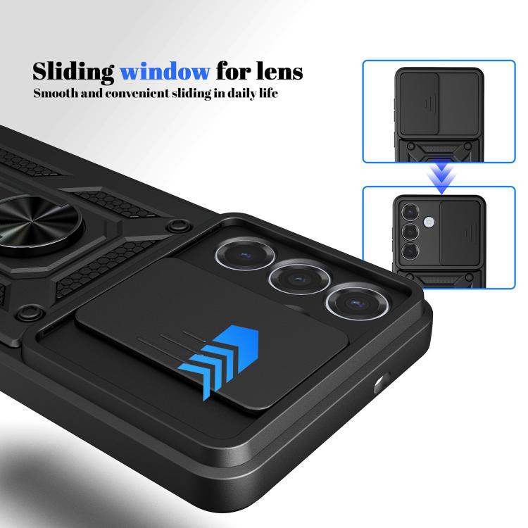 Sliding Camera Cover Design TPU+PC Phone Case, For Samsung Galaxy S26+ 5G, For Samsung Galaxy S26 Ultra 5G, For Samsung Galaxy S26 5G, For Samsung Galaxy S25 FE 5G, For Samsung Galaxy S25 Edge 5G, For Samsung Galaxy S25 5G, For Samsung Galaxy S25+ 5G  ...