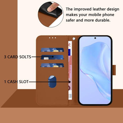 Skin Feel Solid Color Leather Phone Case with Lanyard, For Tecno Camon 15