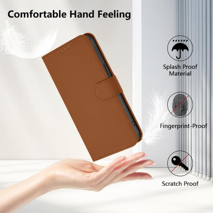 Skin Feel Solid Color Leather Phone Case with Lanyard, For Tecno Camon 15