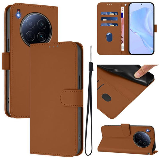 Skin Feel Solid Color Leather Phone Case with Lanyard, For Tecno Camon 40 Premier, For Tecno Camon 40 4G, For Tecno Camon 40 Pro 5G, For Tecno Spark 30 5G / Pova 6 Neo 5G, For Tecno Spark Go 1