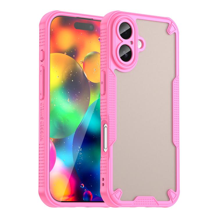Armor Glaze PC Hybrid TPU Phone Case, For iPhone 18, For iPhone 18 Pro, For iPhone 18 Pro Max, For iPhone 17e / 16e, For iPhone 17 Pro Max, For iPhone 17 Pro, For iPhone 17, For iPhone Air, For iPhone 16 Pro Max, For iPhone 16 Pro, For iPhone 16 Plus  ...