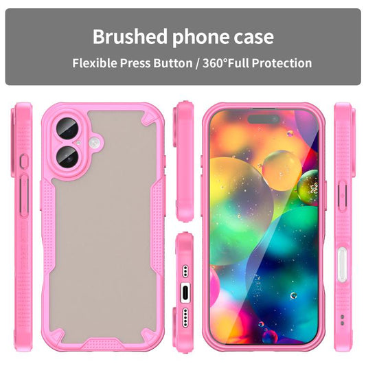 Armor Glaze PC Hybrid TPU Phone Case, For iPhone 18, For iPhone 18 Pro, For iPhone 18 Pro Max, For iPhone 17e / 16e, For iPhone 17 Pro Max, For iPhone 17 Pro, For iPhone 17, For iPhone Air, For iPhone 16 Pro Max, For iPhone 16 Pro, For iPhone 16 Plus  ...
