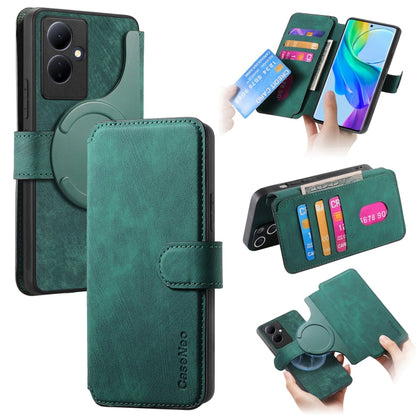 CaseNeo MagSafe RFID Anti-theft Retro Leather Phone Case, For vivo Y35+, For vivo V29 Lite, For vivo Y21s / Y32 / Y21T / Y3T