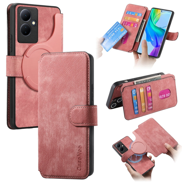 CaseNeo MagSafe RFID Anti-theft Retro Leather Phone Case, For vivo Y35+, For vivo V29 Lite, For vivo Y21s / Y32 / Y21T / Y3T