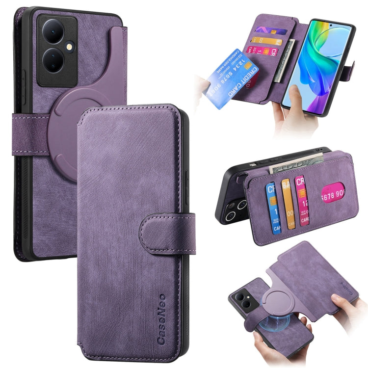 CaseNeo MagSafe RFID Anti-theft Retro Leather Phone Case, For vivo Y35+, For vivo V29 Lite, For vivo Y21s / Y32 / Y21T / Y3T