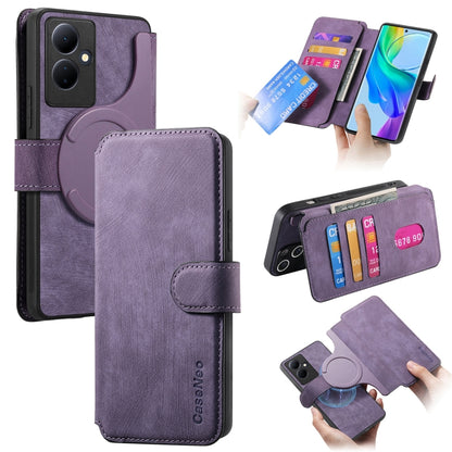 CaseNeo MagSafe RFID Anti-theft Retro Leather Phone Case, For vivo Y35+, For vivo V29 Lite, For vivo Y21s / Y32 / Y21T / Y3T