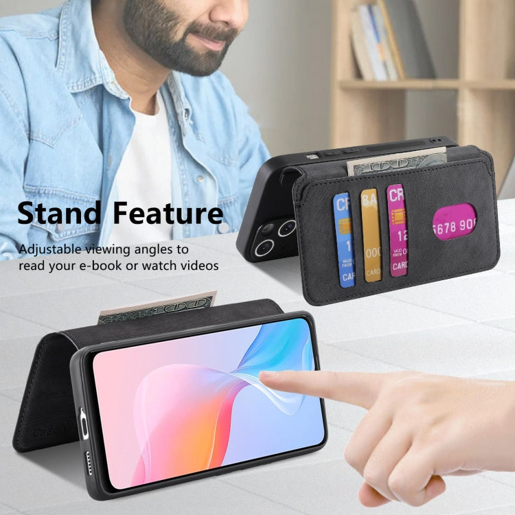 CaseNeo MagSafe RFID Anti-theft Retro Leather Phone Case, For vivo Y21s / Y32 / Y21T / Y3T