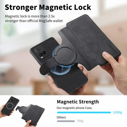CaseNeo MagSafe RFID Anti-theft Retro Leather Phone Case, For vivo Y21s / Y32 / Y21T / Y3T