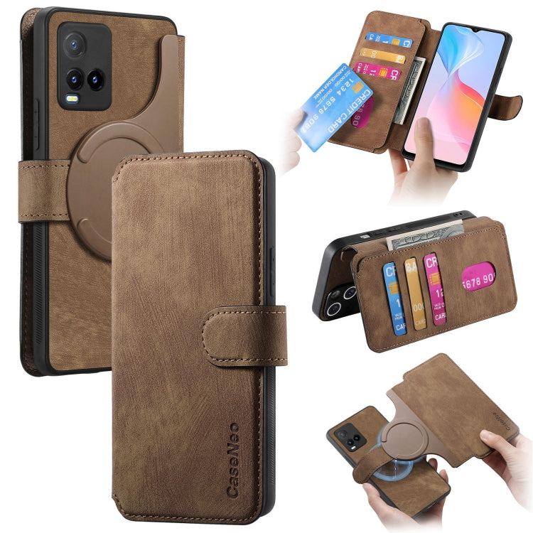CaseNeo MagSafe RFID Anti-theft Retro Leather Phone Case, For vivo Y35+, For vivo V29 Lite, For vivo Y21s / Y32 / Y21T / Y3T